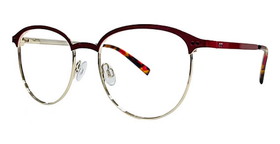 Daisy Fuentes DFGessica Eyeglasses - Red/gold - view 4